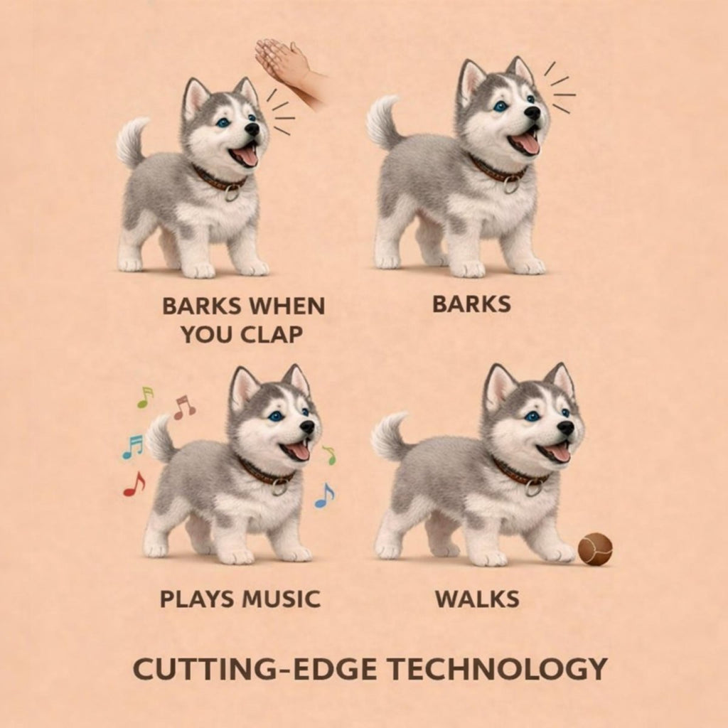 Interactive robot puppy toy