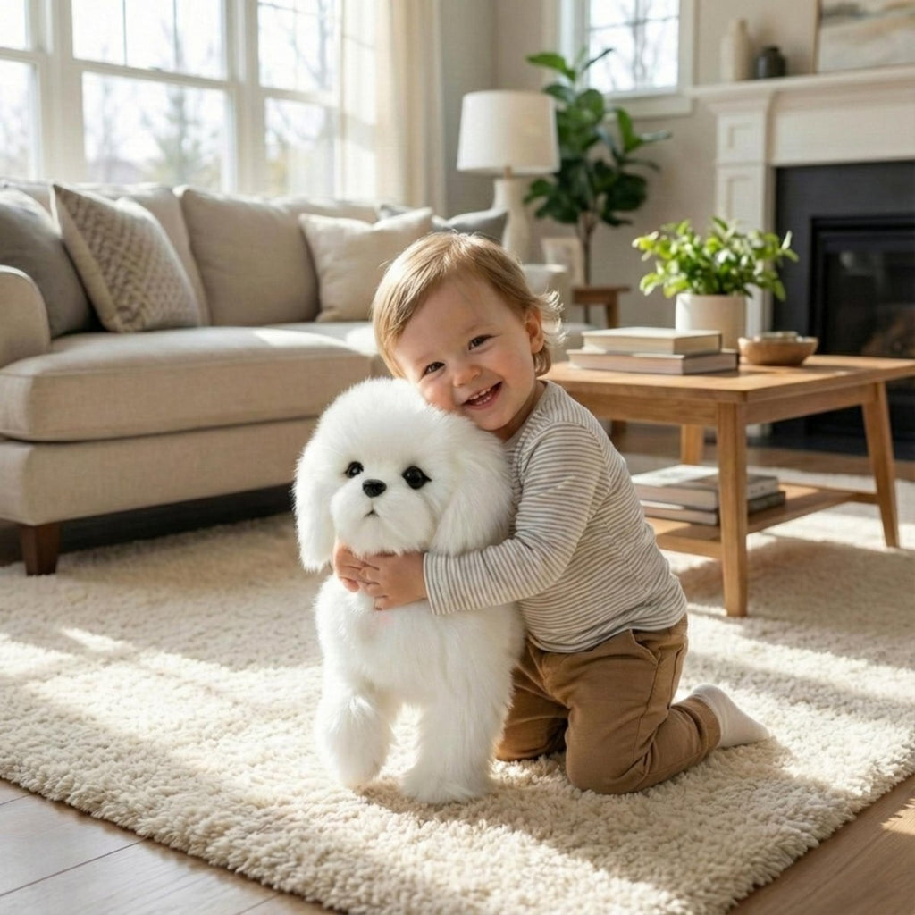 Interactive robot puppy toy