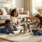 Interactive robot puppy toy