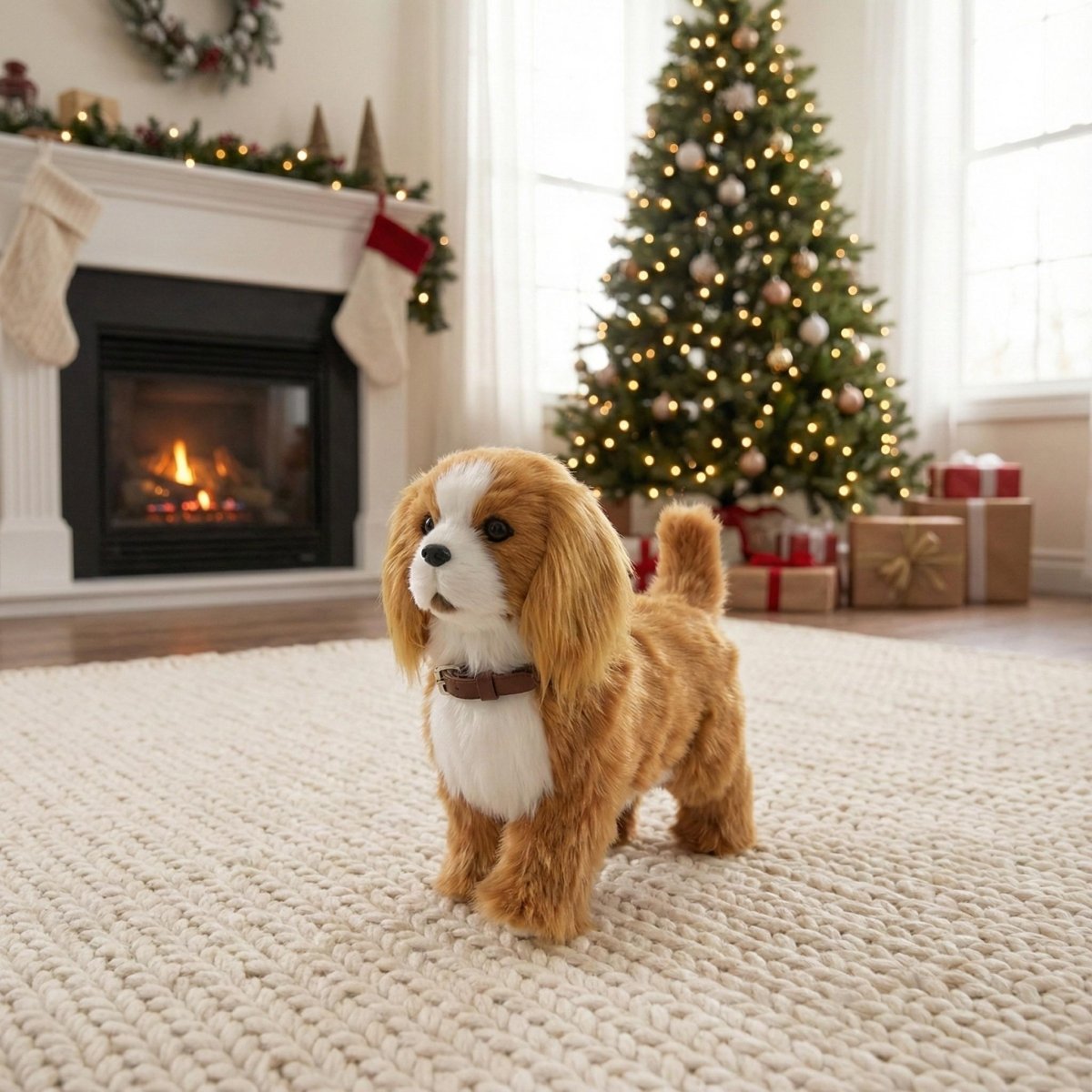 Interactive robot puppy toy