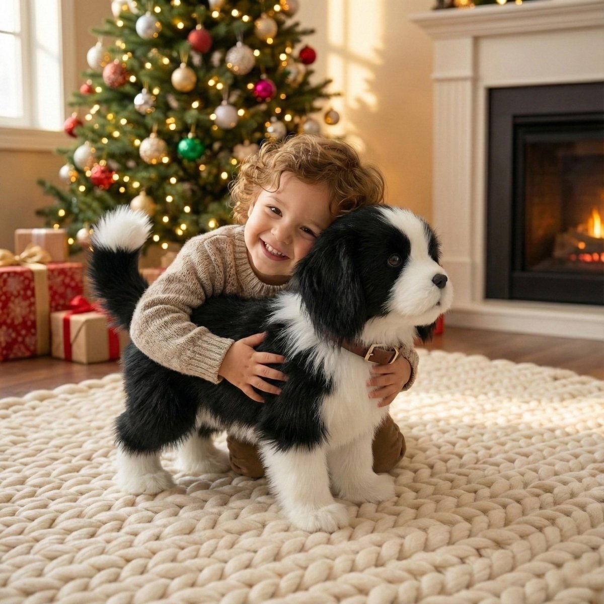 Interactive robot puppy toy