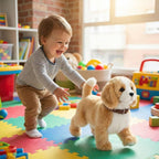Interactive robot puppy toy