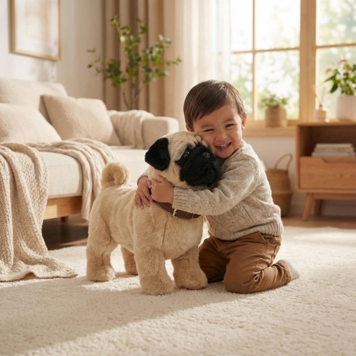 Interactive robot puppy toy