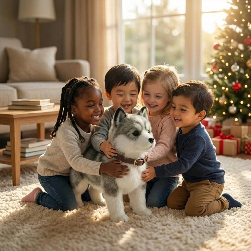 Interactive robot puppy toy