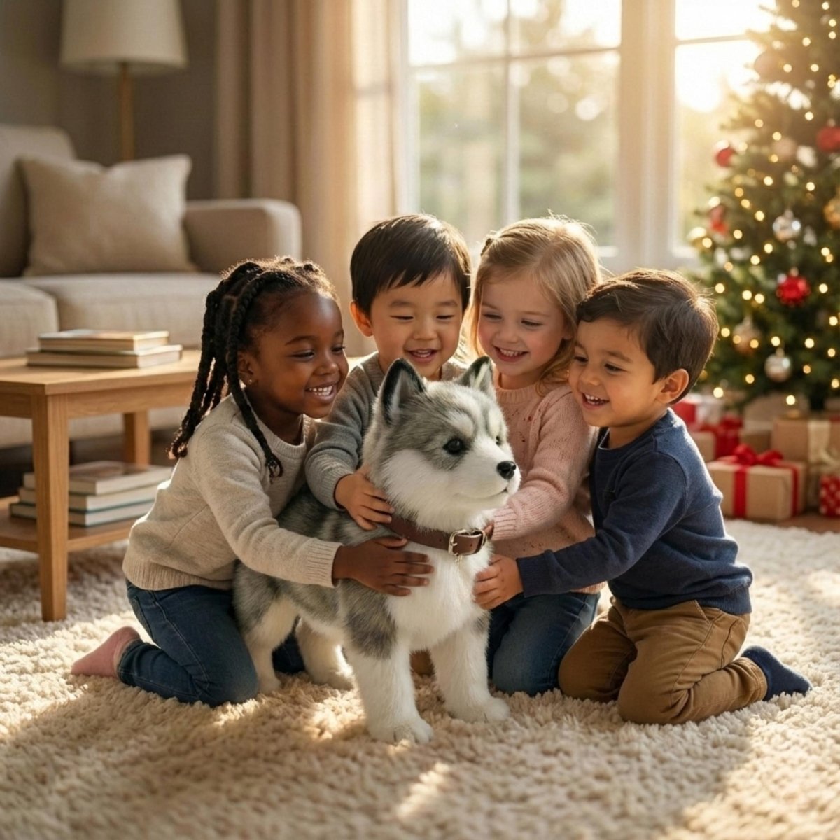 Interactive robot puppy toy