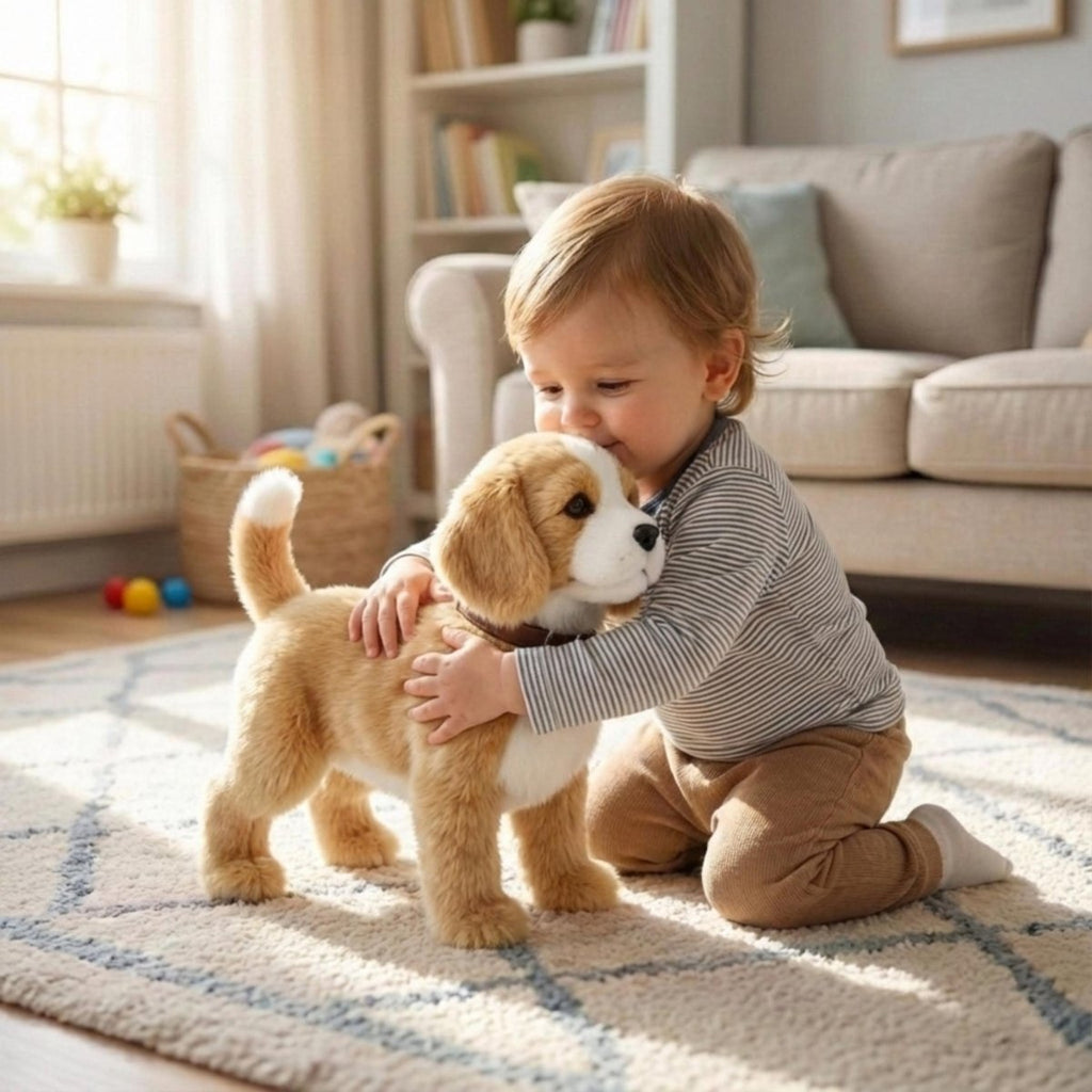 Interactive robot puppy toy