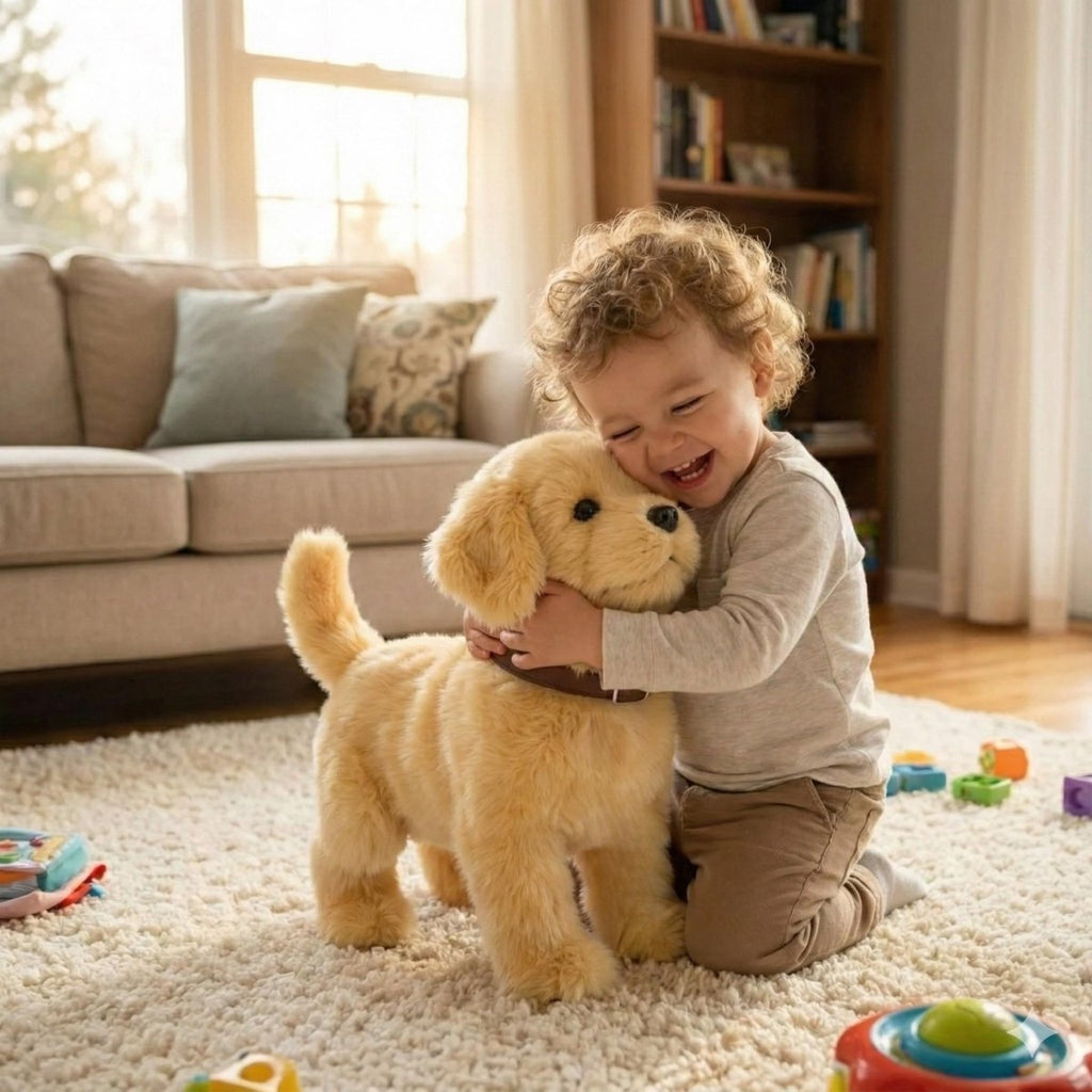 Interactive robot puppy toy