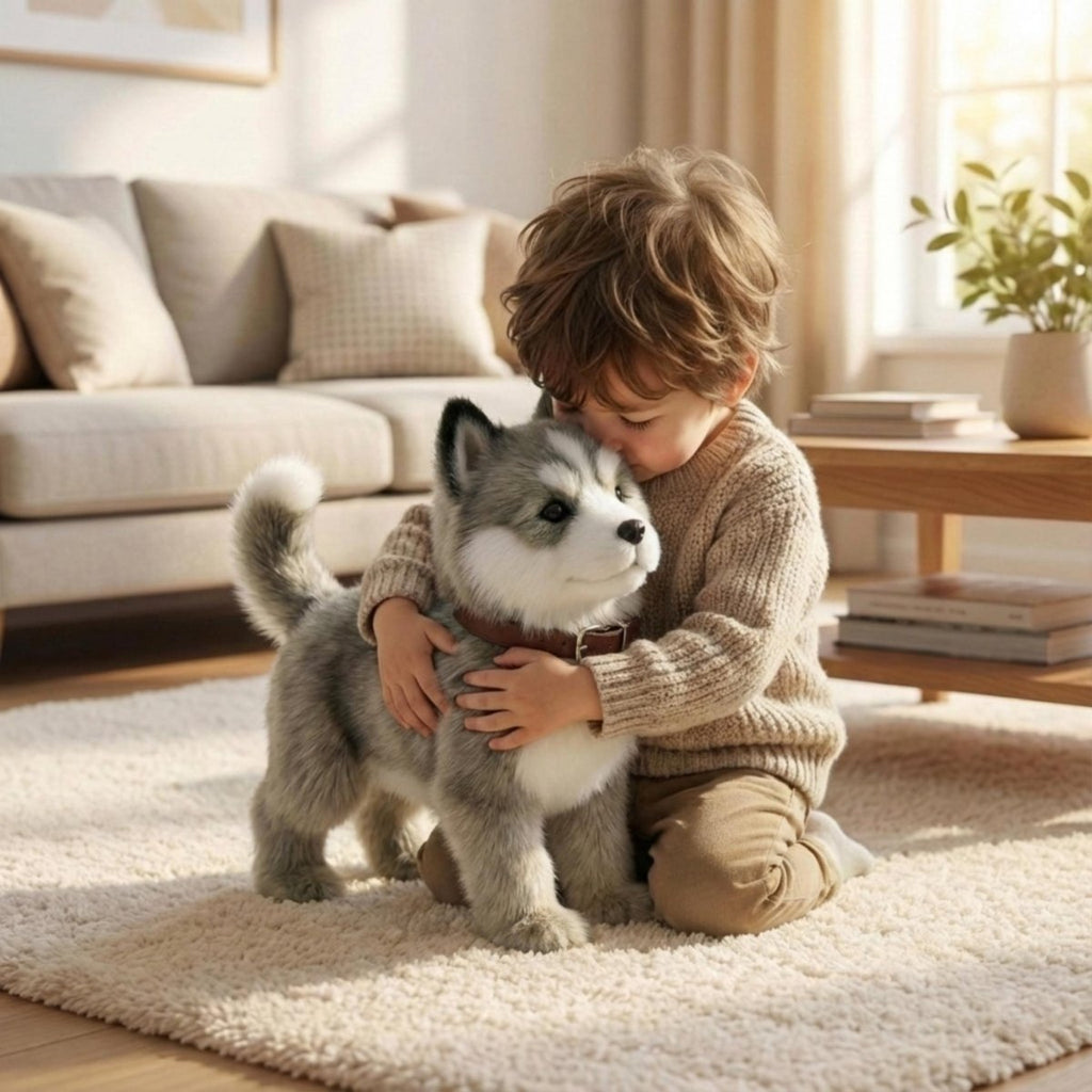 Interactive robot puppy toy