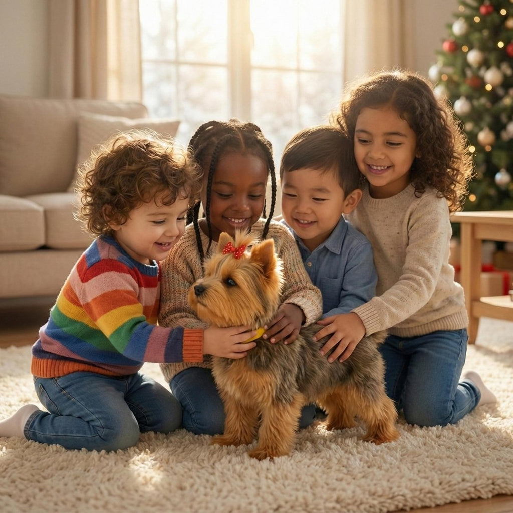 Interactive robot puppy toy