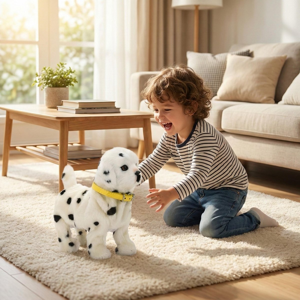 Interactive robot puppy toy