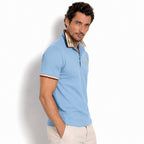 Men's polo shirt detail