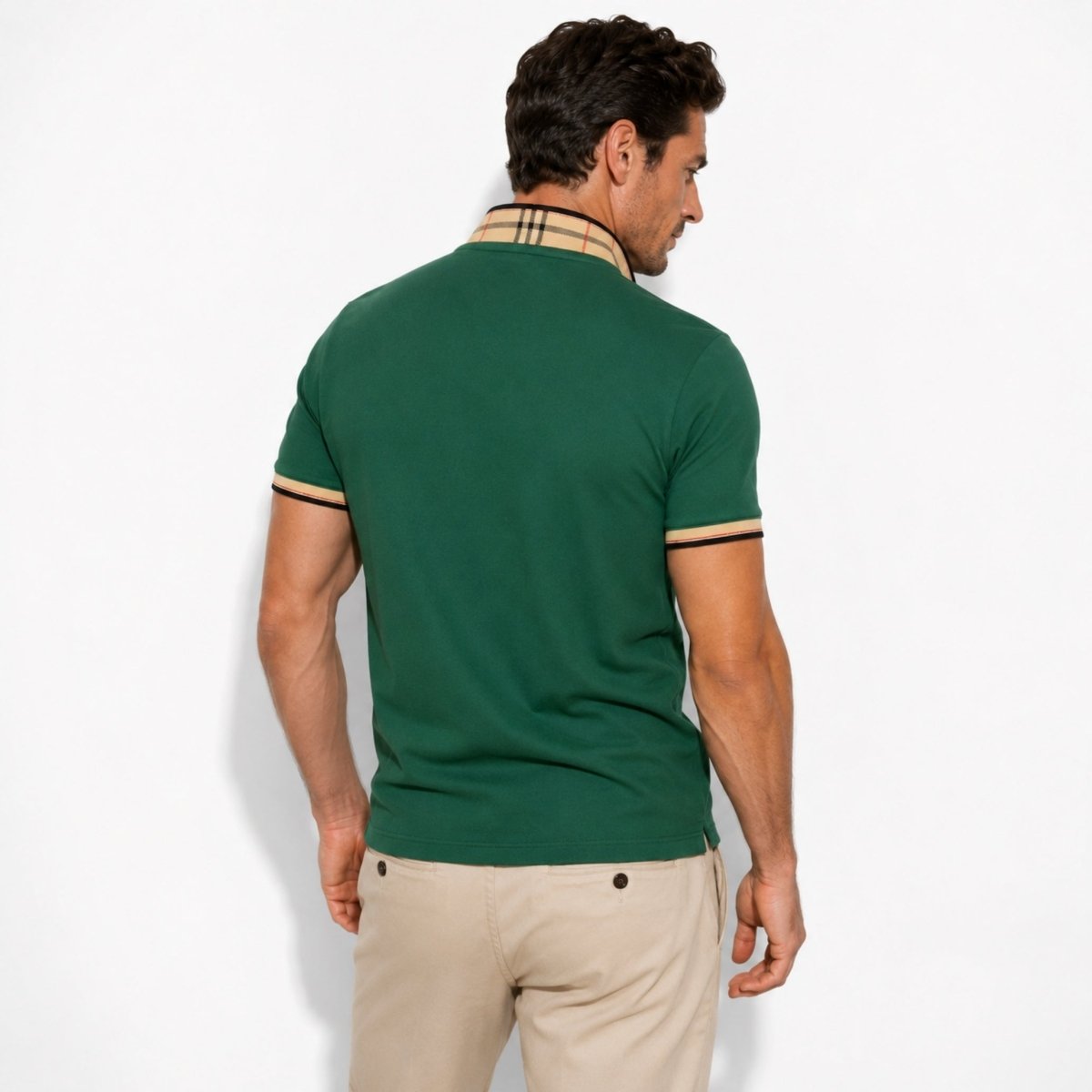 Men's polo shirt detail