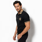 Men's polo shirt detail