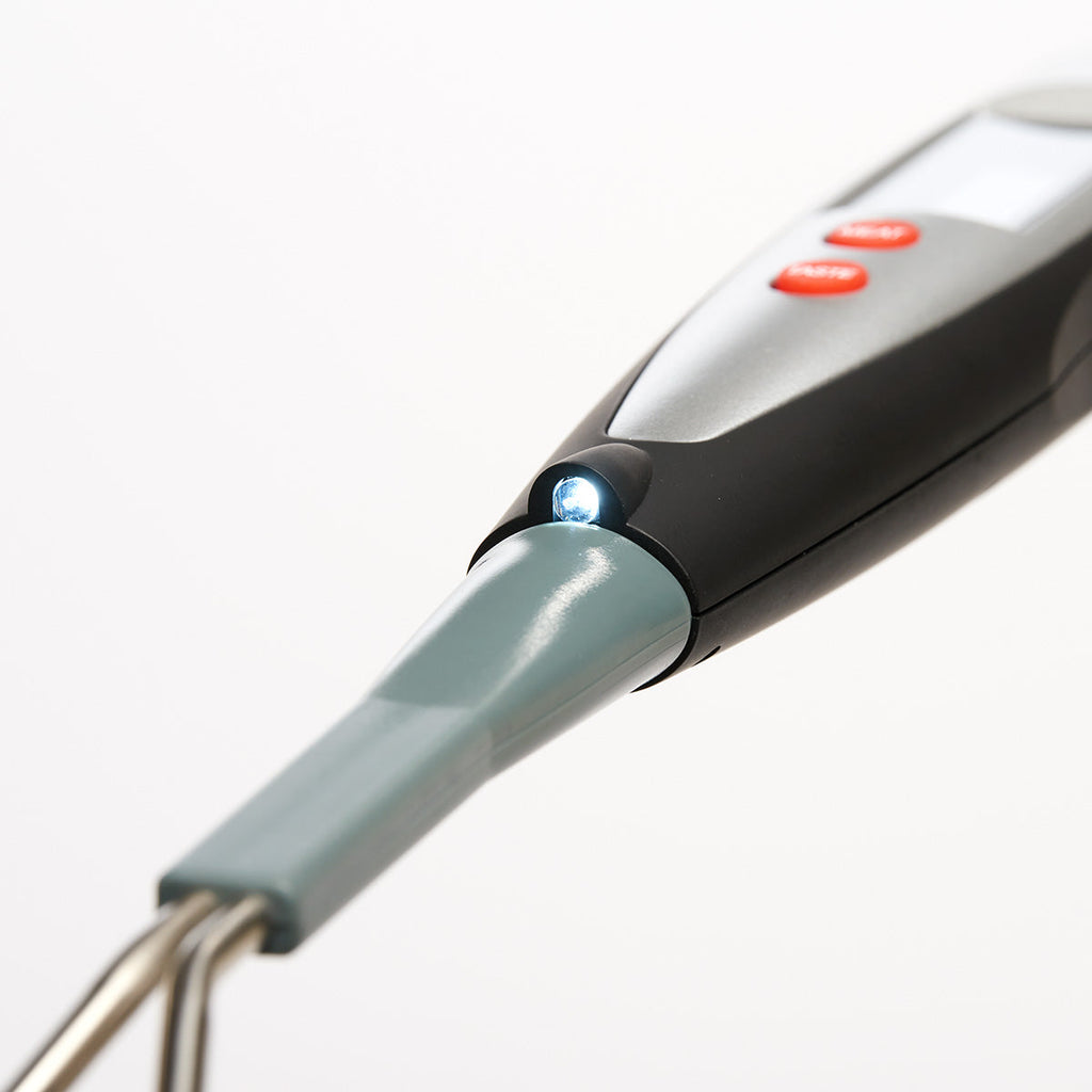 Digital BBQ meat thermometer fork tines