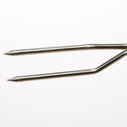 Digital BBQ meat thermometer fork in use