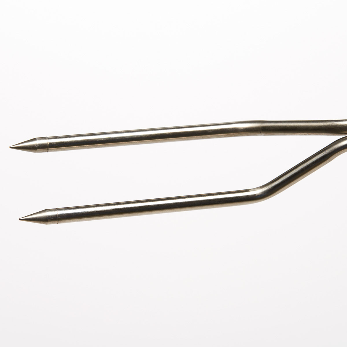 Digital BBQ meat thermometer fork in use