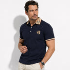 Men's polo shirt in blue