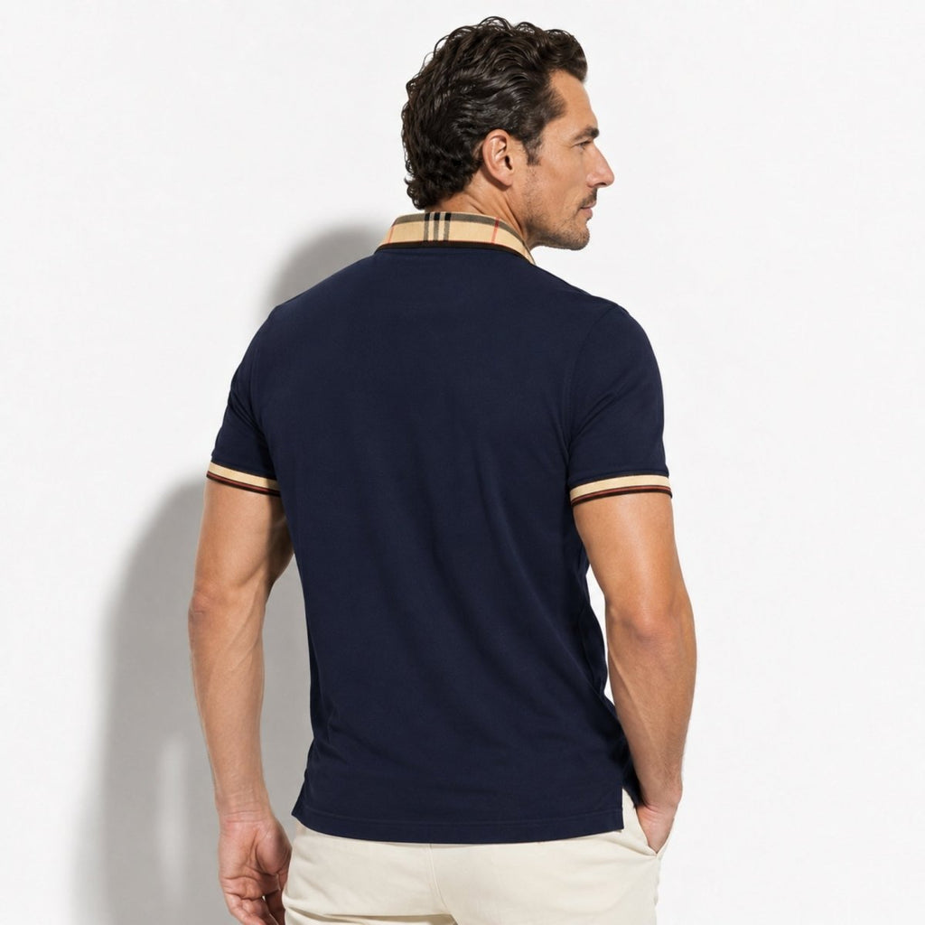 Men's polo shirt detail