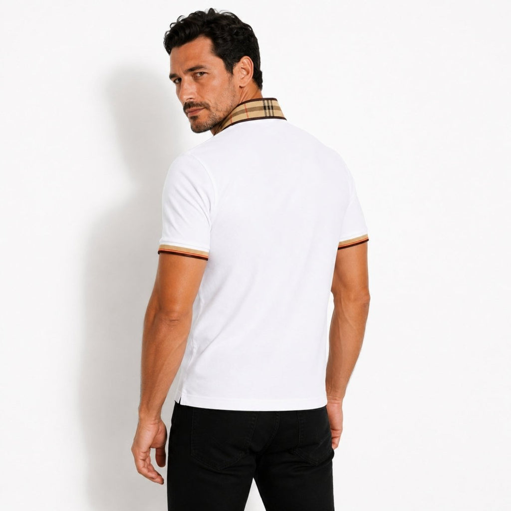 Men's polo shirt detail