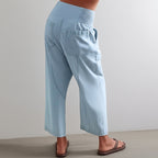 Wide-leg flowy pants