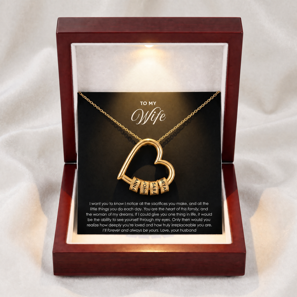Necklace presented in luxury gift box