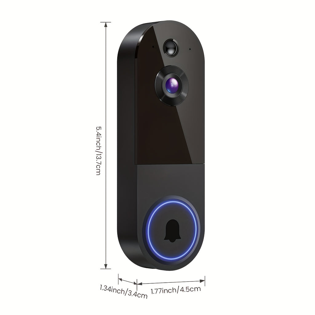 2K WiFi Video Doorbell — Wireless, Night Vision & Two-Way Talk