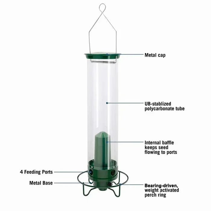Bird feeder lift-off lid