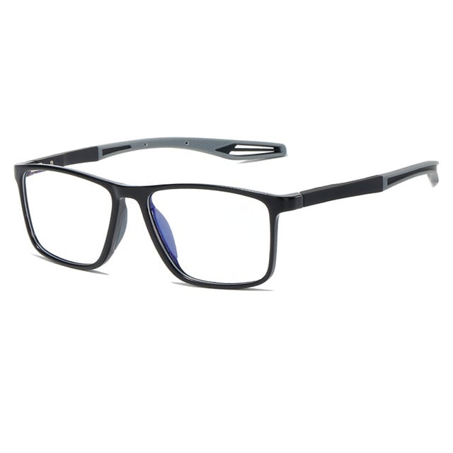 Black titanium progressive reading glasses