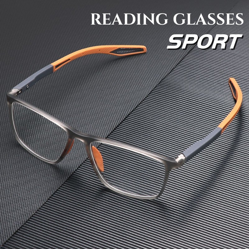 Ultra-light titanium anti-blue-light progressive reading glasses
