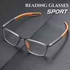 Ultra-light titanium anti-blue-light progressive reading glasses