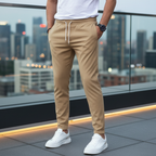 Alessandro Veneti Luxury Stretch Drawstring Trousers