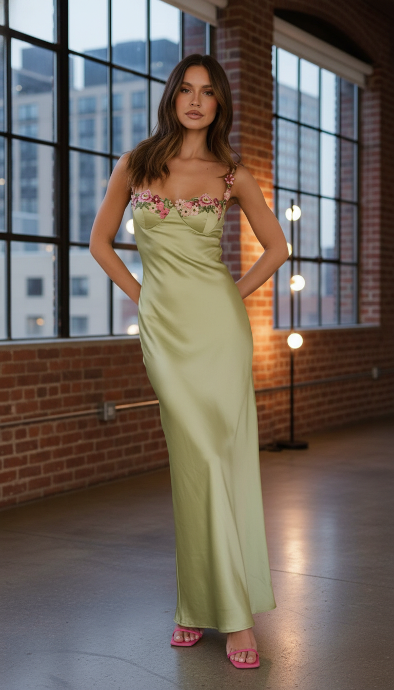 Women's Sleeveless Slip Maxi Dress