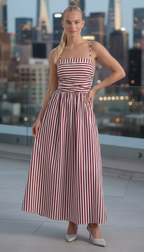 Sandra Striped Maxi Dress