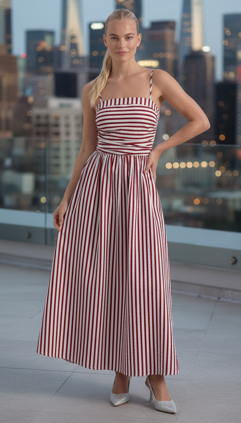 Sandra Striped Maxi Dress
