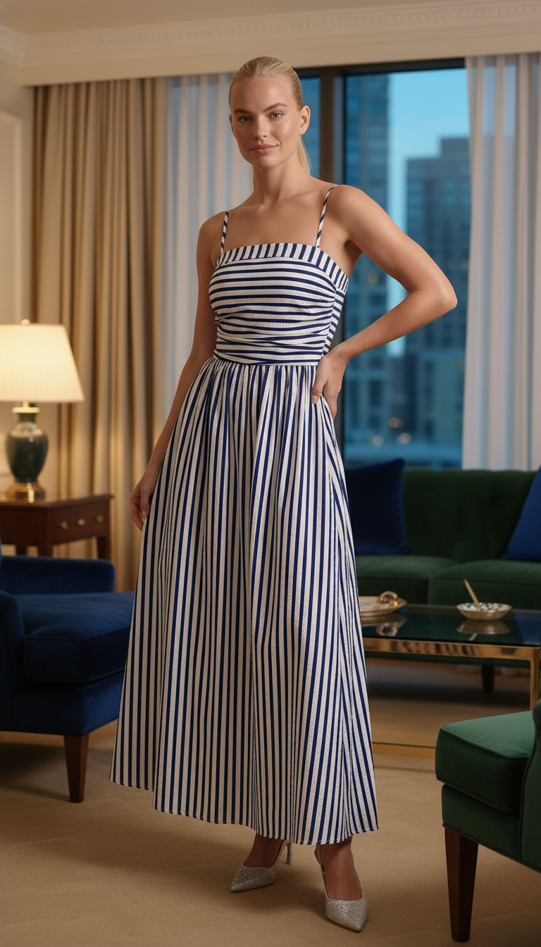 Sandra Striped Maxi Dress