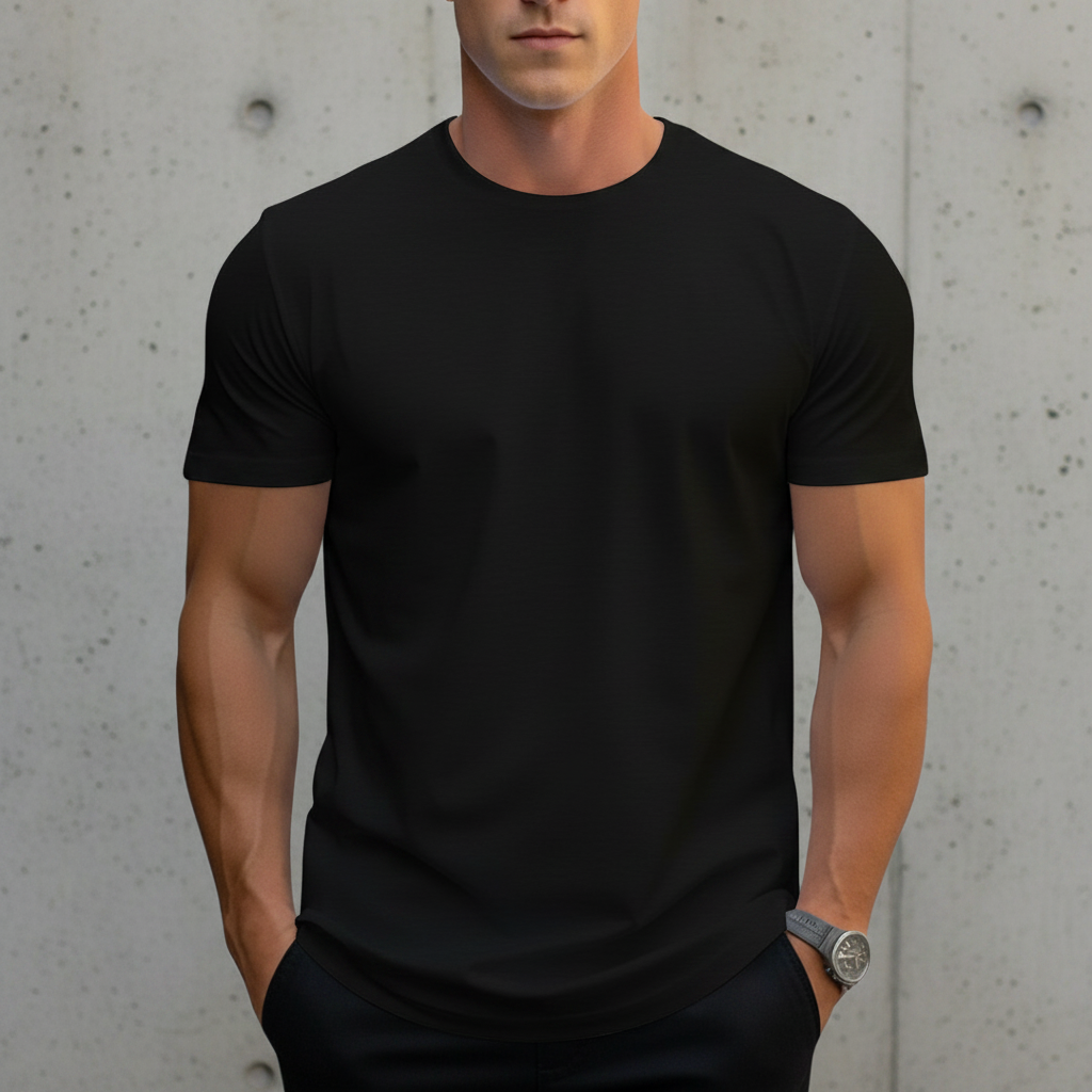 Classic Crewneck T-Shirt Short-Sleeved