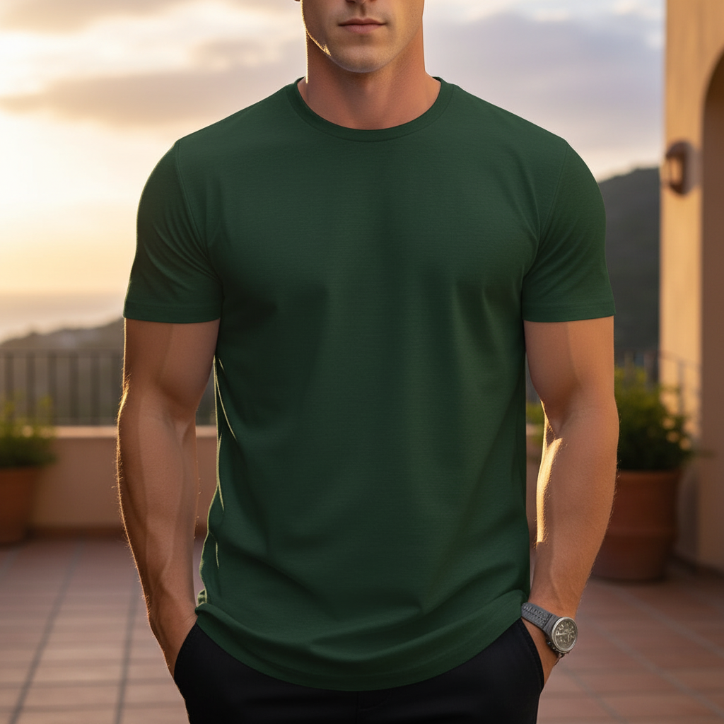 Classic Crewneck T-Shirt Short-Sleeved