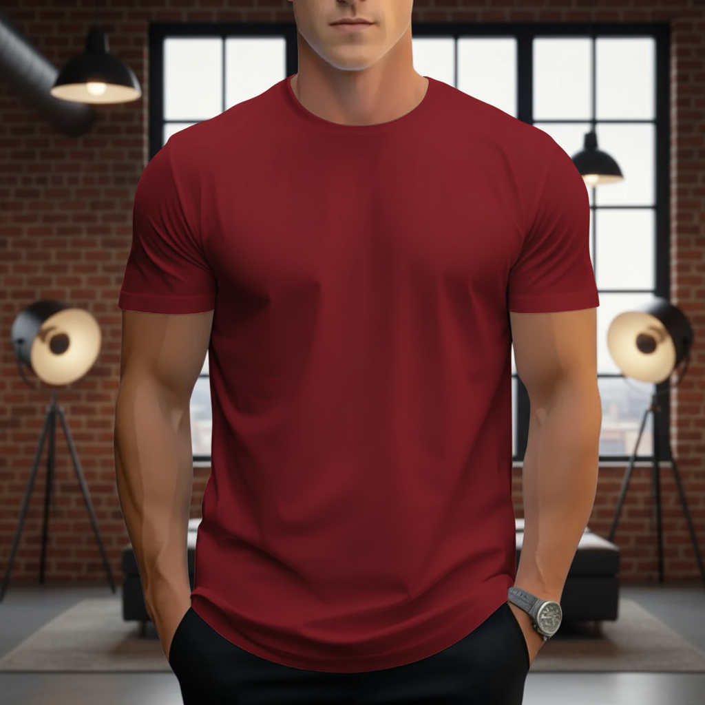 Classic Crewneck T-Shirt Short-Sleeved