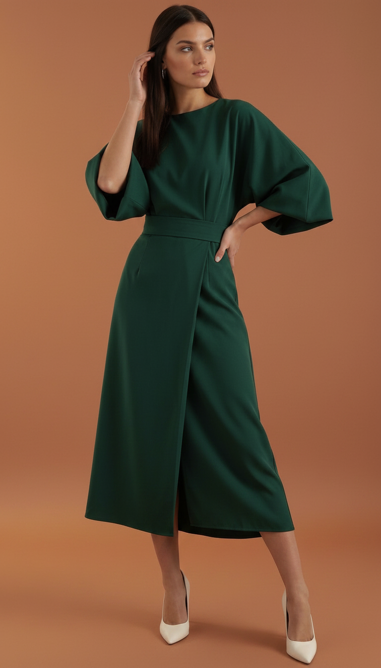 Ana Belted Waist Maxi Dress
