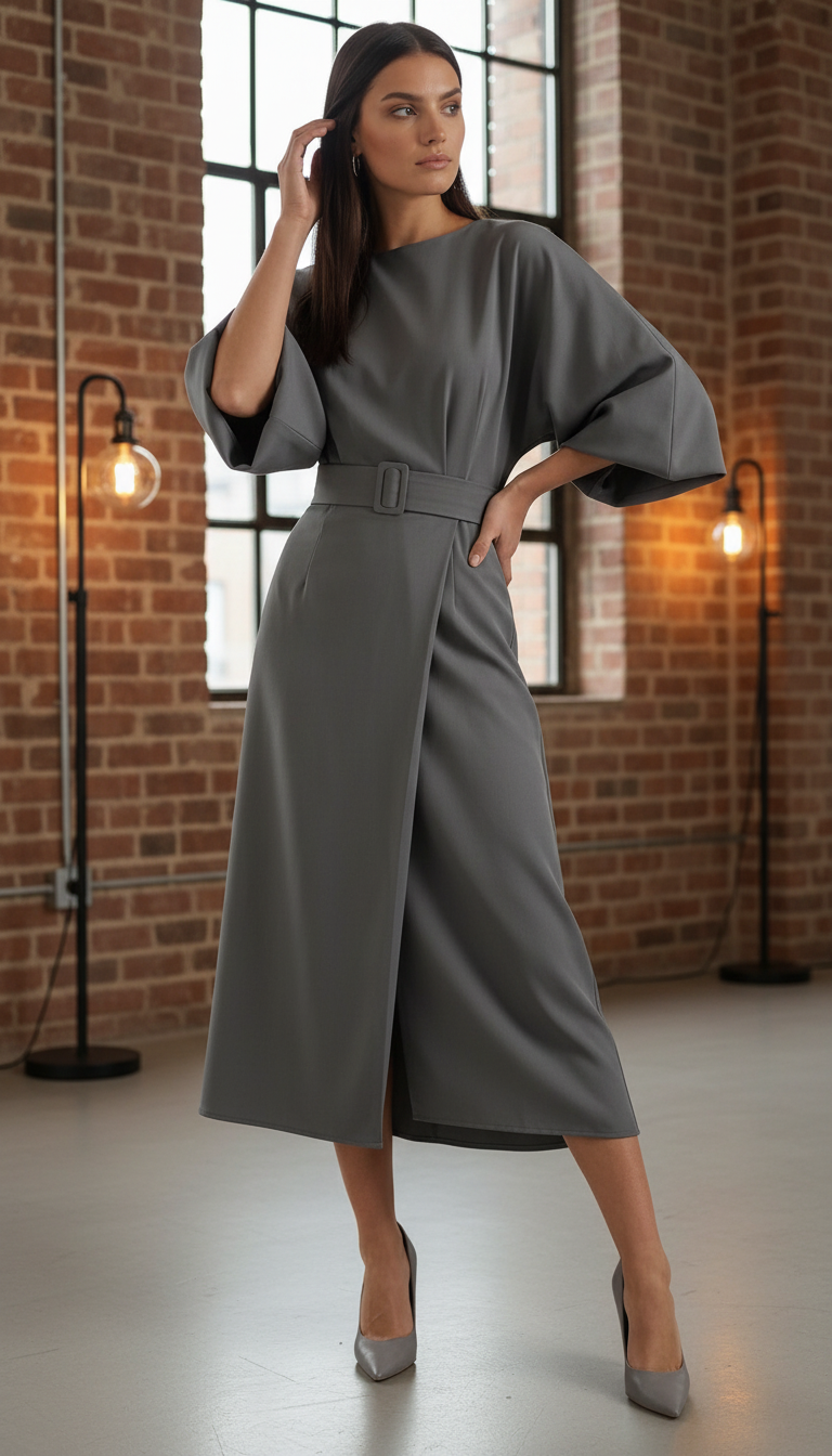 Ana Belted Waist Maxi Dress