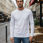 Men's Basic Long Sleeve Shirt Casual Lightweight T-Shirt