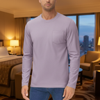 Men's Basic Long Sleeve Shirt Casual Lightweight T-Shirt