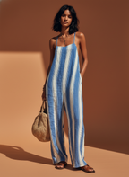 Stella | Striped Suspender Jumpsuit