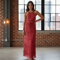 ANDREA™ – Elegant Summer Boho Halter Neck and Skirt Set