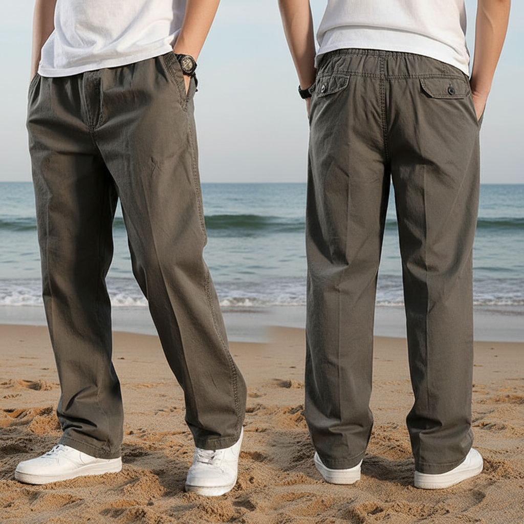 Levi - Straight-Cut Cargo Pants With Elastic Waistband