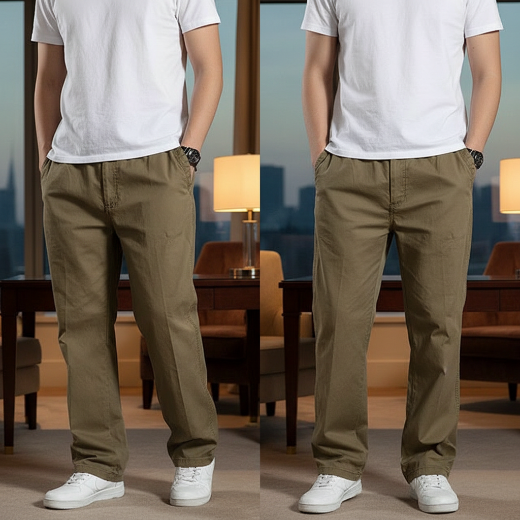 Levi - Straight-Cut Cargo Pants With Elastic Waistband