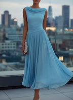 Isabelle | Women's Pleated Midi Dress