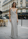 Polka Dot V-Neck A-LINE Dress