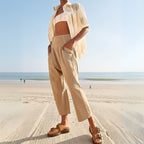 Wide-leg flowy pants
