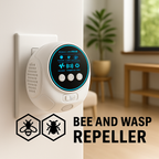 White ultrasonic pest repellent device
